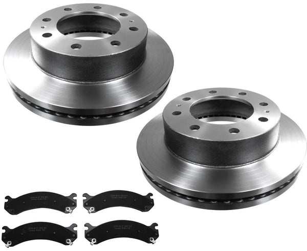 Front Fleet Duty High Carbon Disc Brake Rotors Pads For Express Van 2500 21-22
