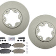 Front GEO Coated Brake Rotors Pads for Ford Transit 350 6 Bolt 4600LB 2020-2022