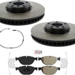 Front Carbon Brake Rotors Pads hardware For BMW 535i GT 10-17 REF 34116785669