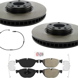 Front Carbon Brake Rotors Pads hardware For BMW 535i GT 10-17 REF 34116785669