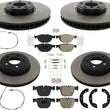 F&R Carbon Brake Rotors Pads hardware For BMW 535i GT 10-17 REF 34116785669 70