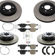 Ft & Rear Carbon Brake Rotors Pads hardware For BMW 535i GT xDrive  2011-2017