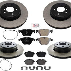 Ft & Rear Carbon Brake Rotors Pads hardware For BMW 640i 640i xDrive 2017-2018