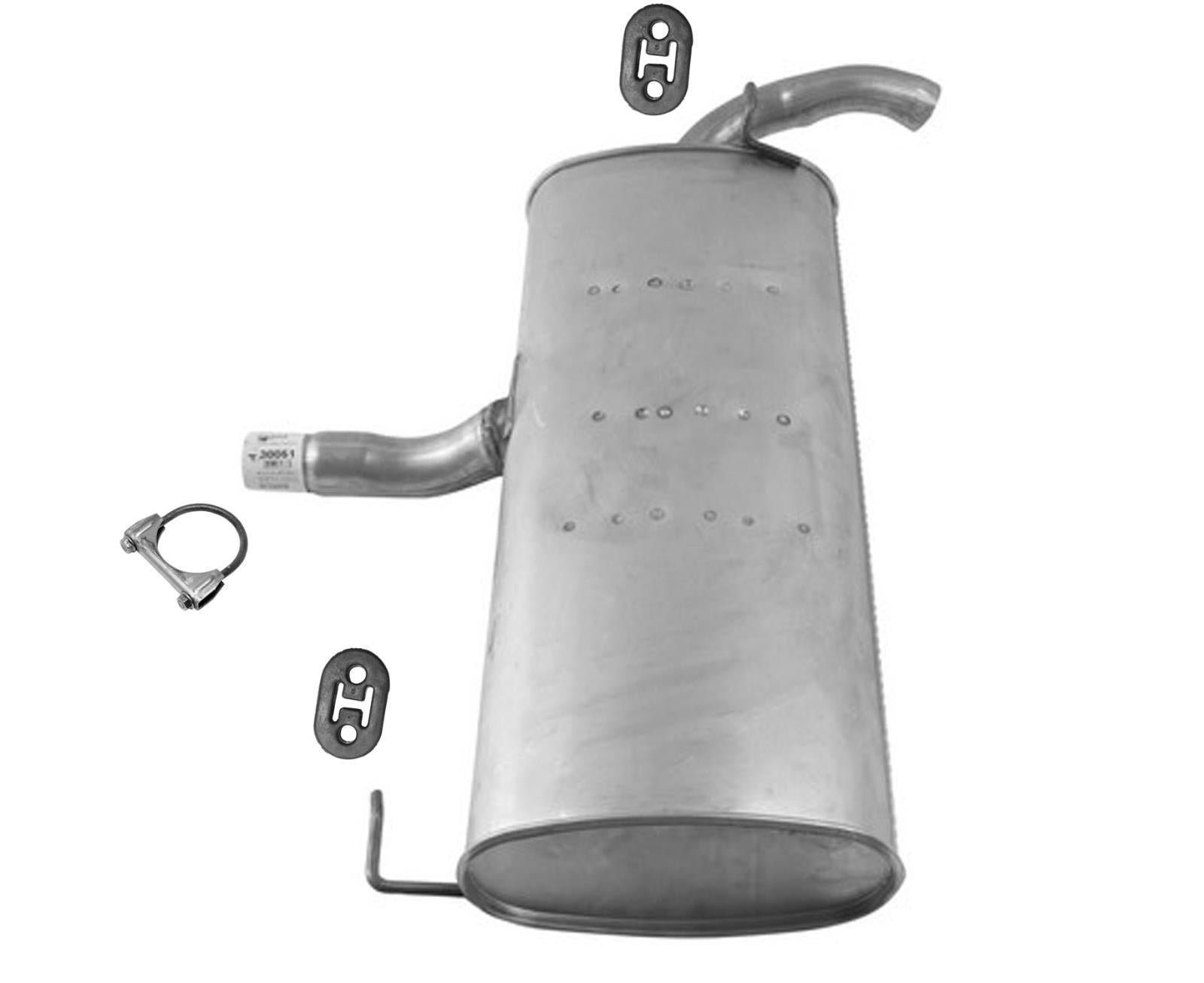 Silenciador trasero totalmente de acero mejorado para Jeep Compass 4 ruedas motrices 2.4L 12-17