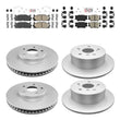 Front + Rear Brake Pads & Coated Rotors FOR 2007-2012 TOYOTA AVALON CAMRY ES350