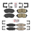 Ceramic Front + Rear Brake Pads FOR 11-18 BRZ CROSSTREK FORESTER IMPREZA LEGACY