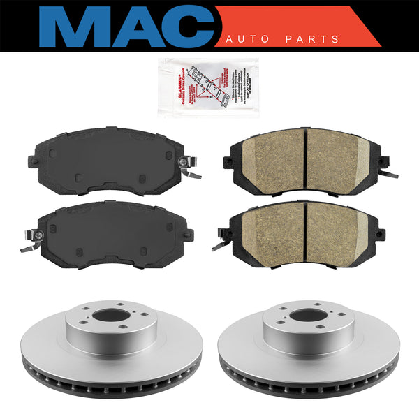 Front Ceramic Pads & Coated Rotors FOR 2011-2016 SUBARU IMPREZA OUTBACK SPORT
