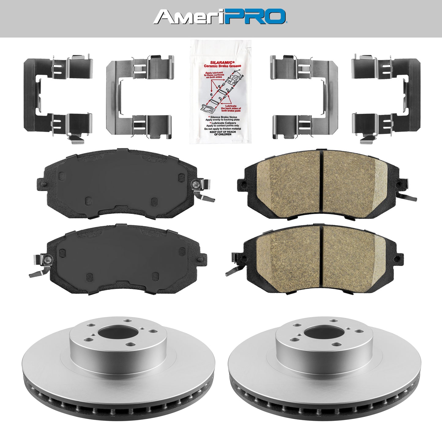 Almohadillas cerámicas delanteras y rotores recubiertos PARA SUBARU IMPREZA OUTBACK SPORT 2011-2016