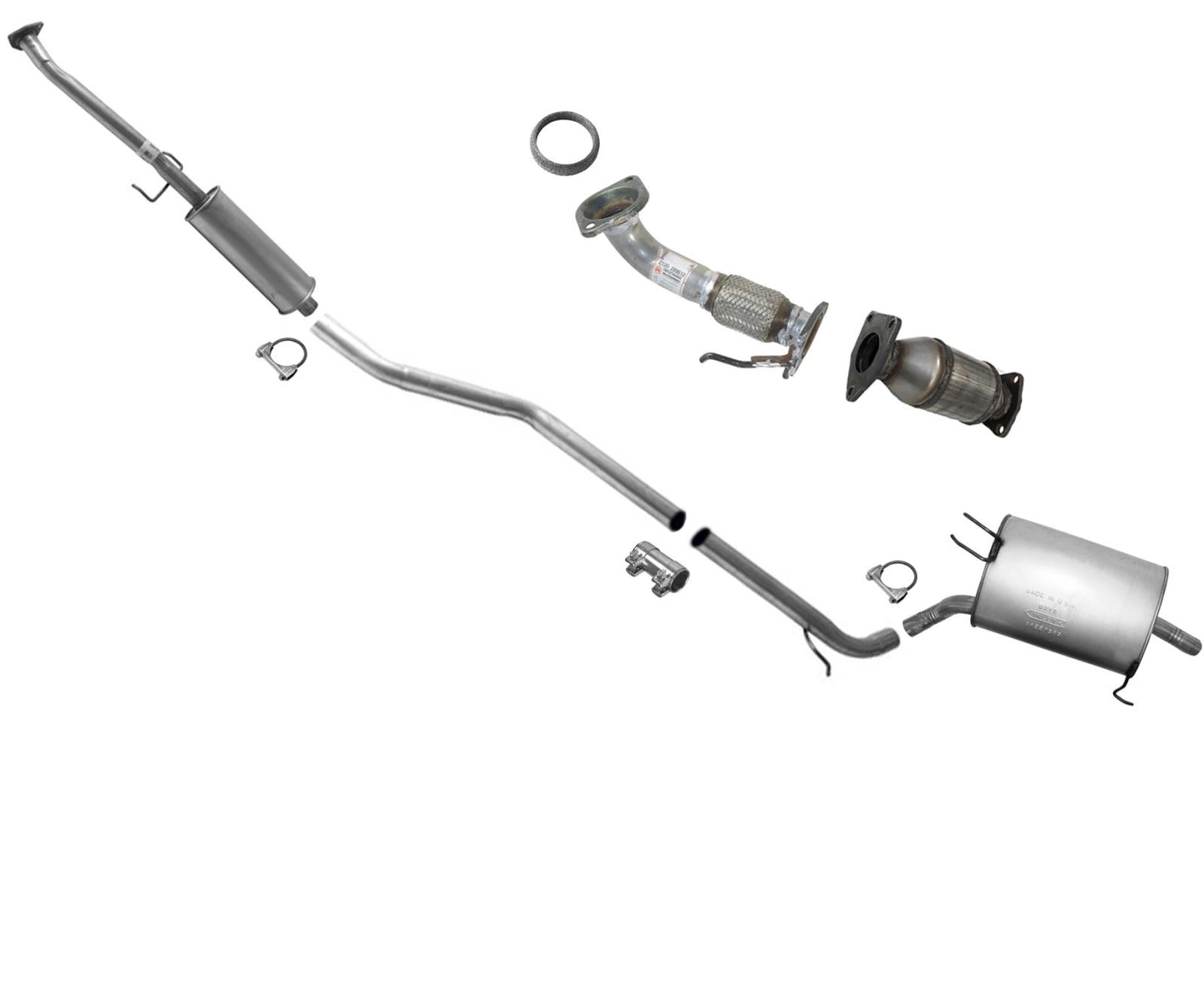 Exhaust System For Honda Accord Sedan 08-12 2.4L Rear Converter & Muffler