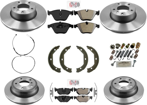 Performance High Carbon Disc Brake Rotors Disc Pads for BMW X1 XDrive 2.0L 12-15