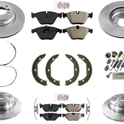Rotores de freno de disco, sensores de pastillas de freno para Bmw X1 AWD X Drive 2.0L 12-15