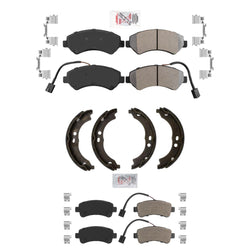 Heavy Duty Disc Brake Pads Parking Shoes for Ram Promaster 1500 14-21 Vented Rr