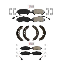 Heavy Duty Disc Brake Pads Parking Shoes for Ram Promaster 2500 16-22 Solid Rr