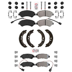 Fleet Duty Disc Brake Pads Parking Shoes for Ram Promaster 1500 14-21 Solid Rr