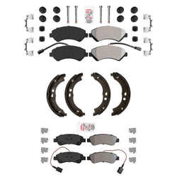 Fleet Duty Disc Brake Pads Parking Shoes for Ram Promaster 2500 16-22 Solid Rr