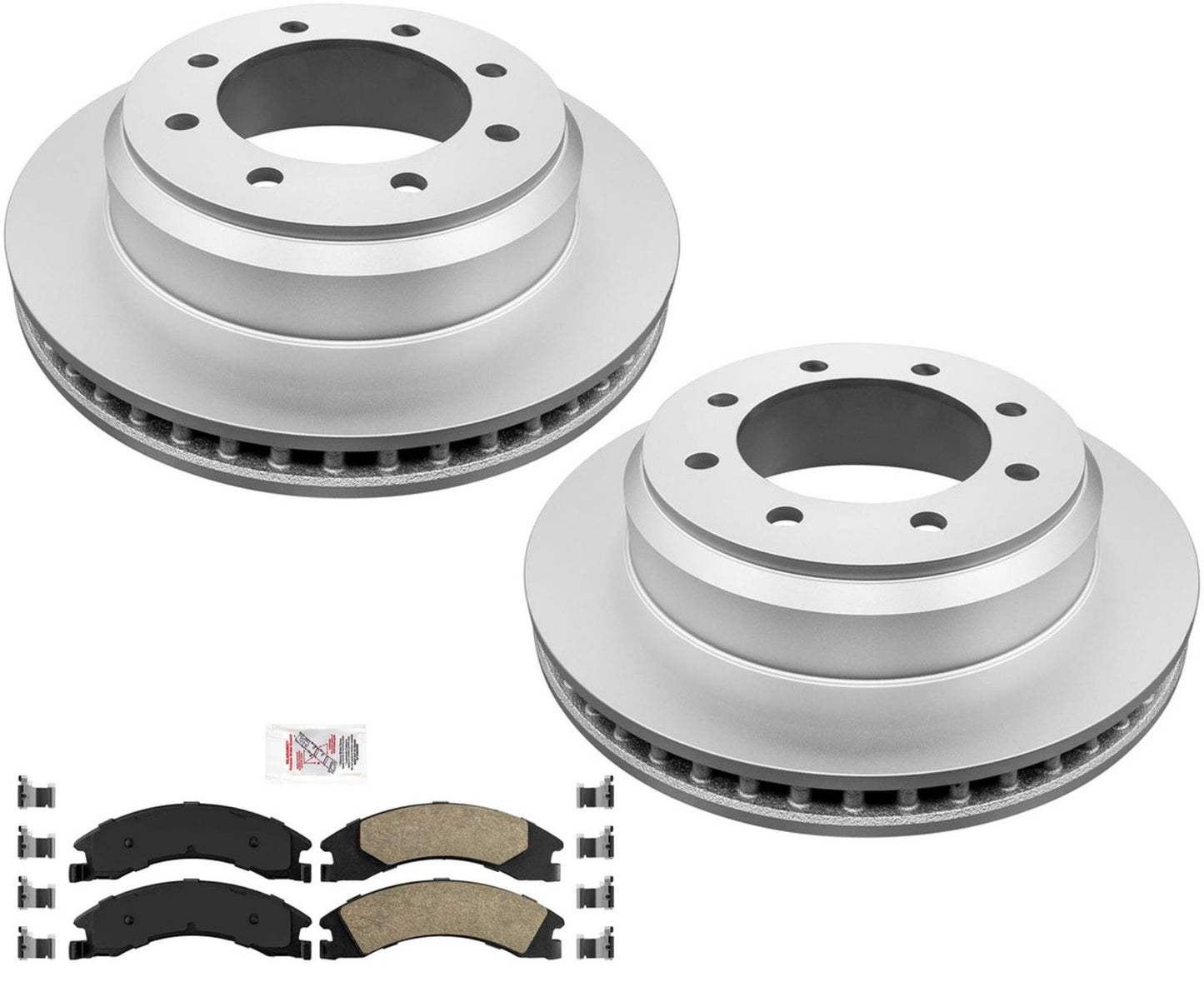 Rear Rotors Brake Pads For Ford 08-14 E250 E150 08-2023 E350 W/ Sigle Rear Wheel