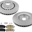 Fits 10-15 Lexus RX350 & 10-15 RX450H Front Disc Brake Rotors & Brake Pads 3pc