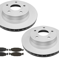 99-02 Grand Cherokee Rotores de freno delantero y pastillas de cerámica CON FRENOS TEVES