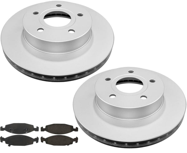 99-02 Grand Cherokee Front Brake Rotors & Ceramic Pads WITH TEVES BRAKES