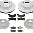 2003-2004 Jeep Grand Cherokee Frt & Rr (4) Rotors & (2) Ceramic Pad Sets