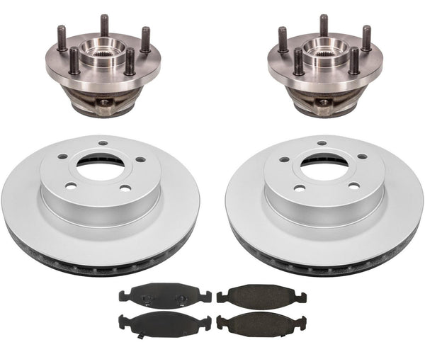 Rodamientos de rueda con almohadillas de rotores delanteros para Grand Cherokee 99-04 con pinzas TEVES