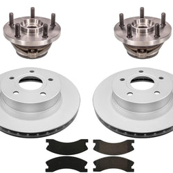 Rodamientos de rueda con almohadillas de rotores delanteros para Grand Cherokee 99-04 con pinzas AKEBONO