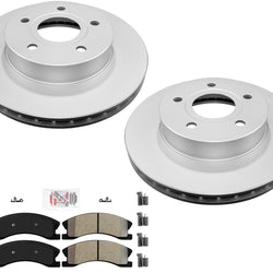 Front Coated Rotors & AmeriBRAKES Pads For Jeep Grand Cherokee 1999-04