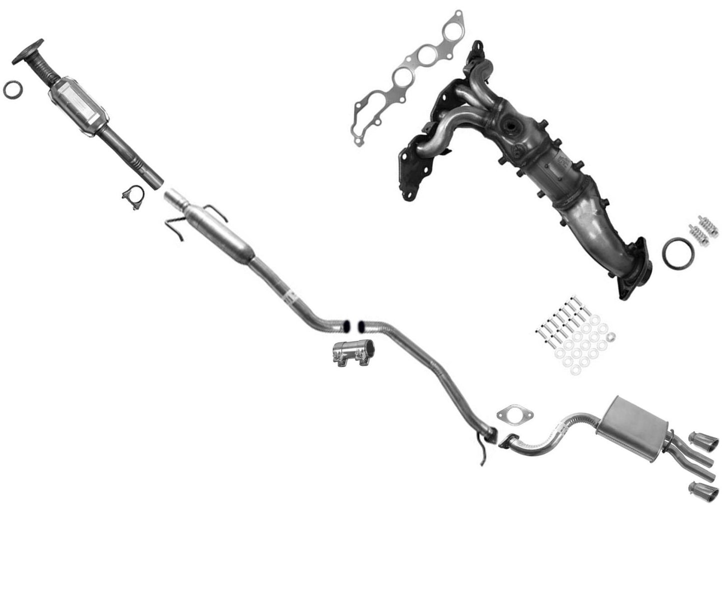 Convertidor catalítico múltiple para Mazda 6 2.5L 2011-2013 con transmisión automática