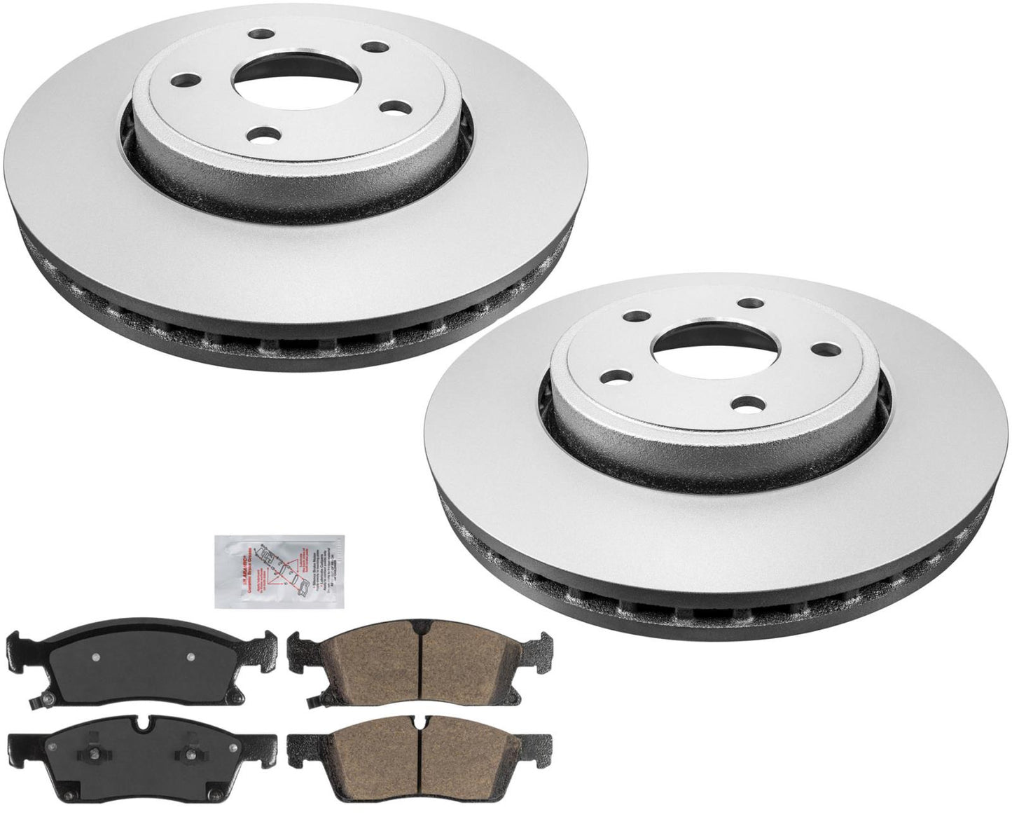 Para Jeep Grand Cherokee 2011-21 Pastillas de rotores de freno de disco delantero con rotores de 330 mm