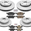 For 2011-2021 GRAND CHEROKEE 330MM Front & Solid Rear Brake Rotors & Brake Pads