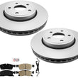 Front 330MM Coated Disc Brake Rotors & Pads For Jeep Grand Cherokee 2011-2021