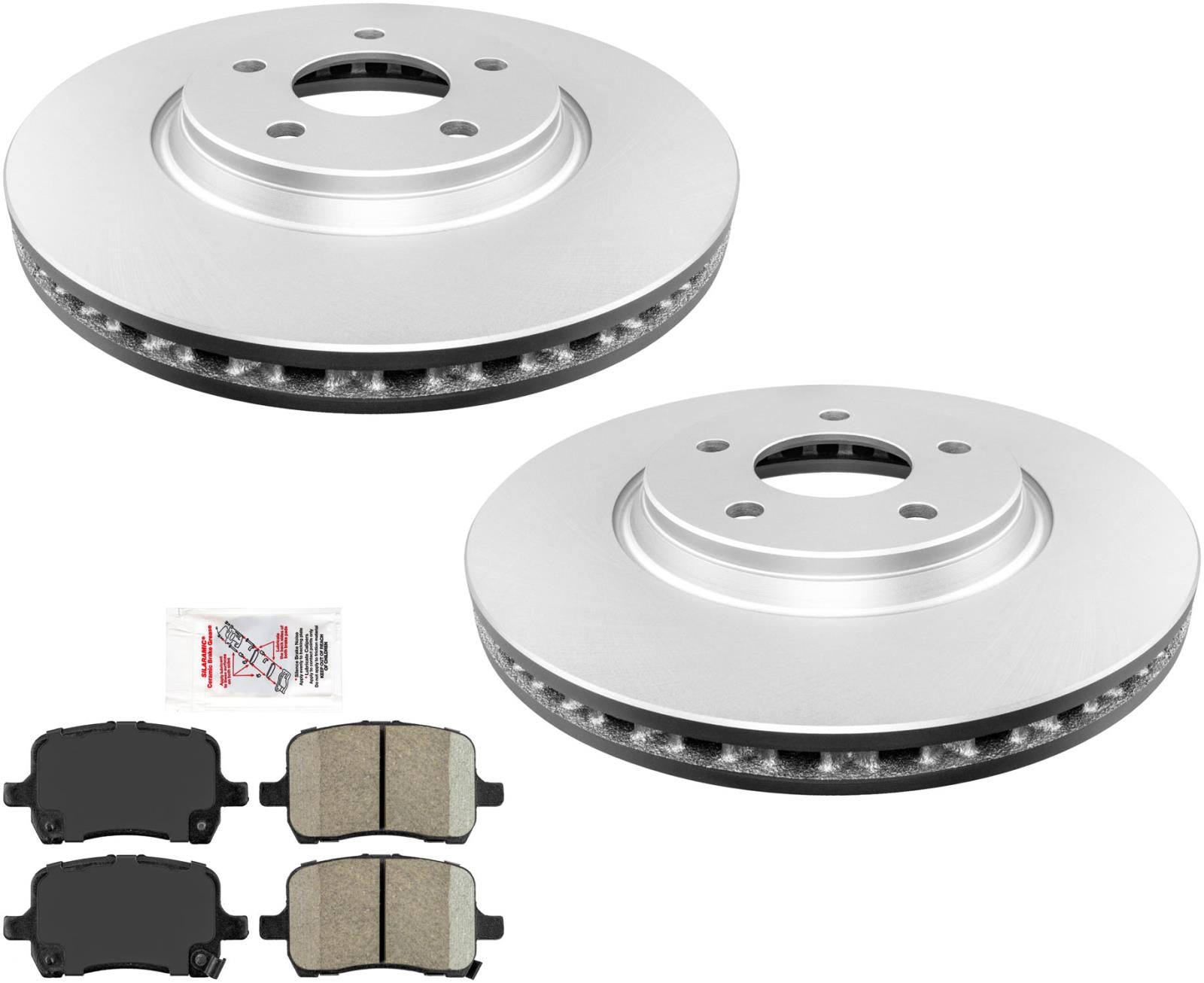 Front Brake Rotors & Brake Pads For Cobalt SS 2.0L Supercharged & 2.4L 2005-2007