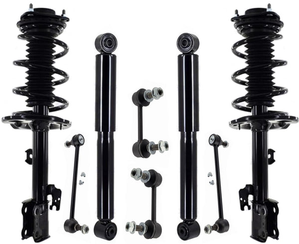 Front Complete Strut Rear Shocks & Sway Bar Links For Lexus RX350 2016-2020