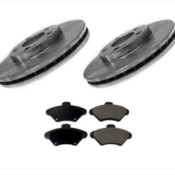 Front Brake Rotors & Ceramic Brake Pads for a FORD Mustang 1994-1998