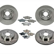 Rotores y almohadillas delanteras y traseras de 276 mm 02-05 para Mini Cooper 1.6L y Cooper S 6 piezas