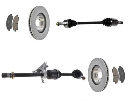 Front Axles Rotors & Pads for Acura TL All Wheel Drive Manual Transmission 10-14