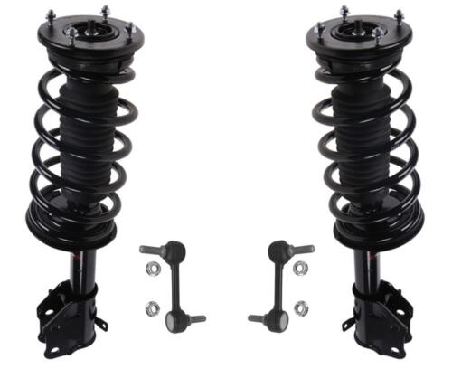 Fits 07-08 Ford Edge Front Complete Coil Spring Strut Assembly Sway Bar Link 4pc