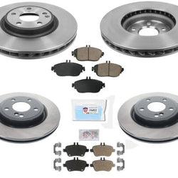 Carbon Brake Disc Rotors Pads for 2013-19 Mercedes Benz CLA250 W/O Sport Package