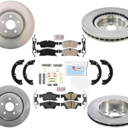 Pastillas de freno Ft & Rr Ameri con rotores de freno de disco AUT para Jeep SRT 6.4L 12-20