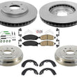 Coated Front Brake Rotors & Ceramic Pads Drums Shoes for Nissan 13-21 NV200 7pc
