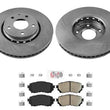 FRONT Coated Disc Rotors Brake Pads for 2019-2021 Mazda 6 Natural Aspirated