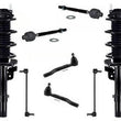 Front Complete Struts Assembly Links Tie Rods For 2016-2022 Honda Pilot