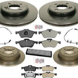 High Carbon Performance Disc Brake Rotor Pad Kit 02-06 for Mini Cooper 1.6L
