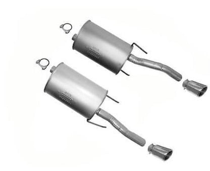 Silenciadores traseros dobles con puntas cromadas para Chevrolet Impala 2006-2016 3.6L 3.9L 5.3