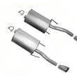 Dual Rear Mufflers with Chrome Tips For 2006-2016 Chevrolet Impala 3.6L 3.9L 5.3