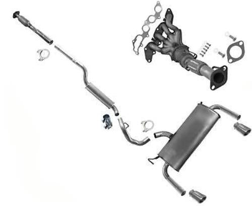 Silenciador de tubos de resonador de escape fabricado en EE. UU. para Ford Escape 2013-2019 2.5L Eng.