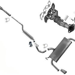 Made in USA Exhaust Resonator Pipes Muffler for Ford Escape 2013-2019 2.5L Eng.