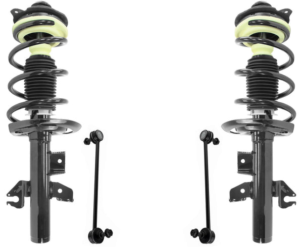 Front Complete Strut & Sway Bar Links For Chrysler 200 Front Wheel Drive 15-17