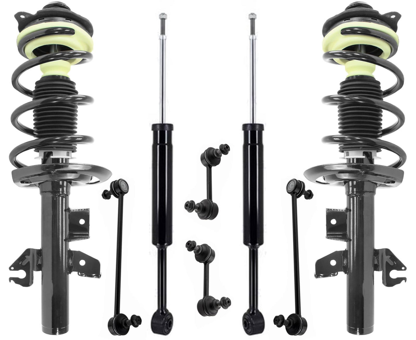 Front Strut Rear Shocks & Links For Chrysler 200 All Wheel Drive 2015-2017