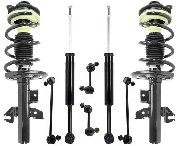 Front Strut Rear Shocks & Links For Chrysler 200 Front Wheel Drive 2015-2017